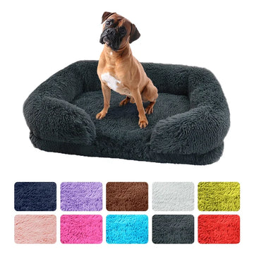 Large Dog Bed Dog Plush Pet Bed-ROROZ PETSUPPLIER