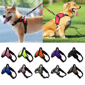 Pet Adjustable Harness Small and Large Dog Harness Vest-ROROZ PETSUPPLIER