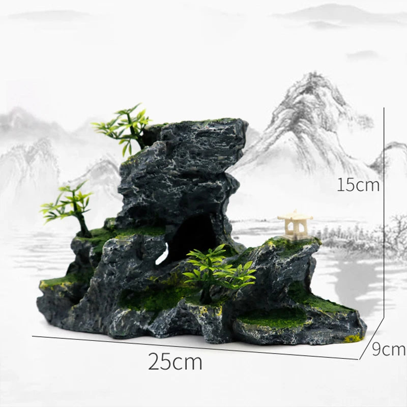 Plant rockery multi-style aquarium decorations-ROROZ PETSUPPLIER