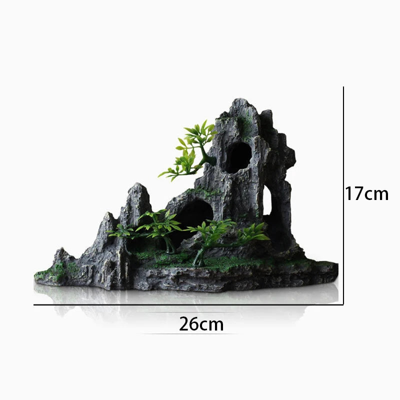 Plant rockery multi-style aquarium decorations-ROROZ PETSUPPLIER