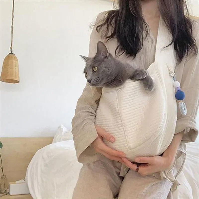 Handmade Dog Bag Pet Kitten Carrier Outdoor Travel Handbag-ROROZ PETSUPPLIER