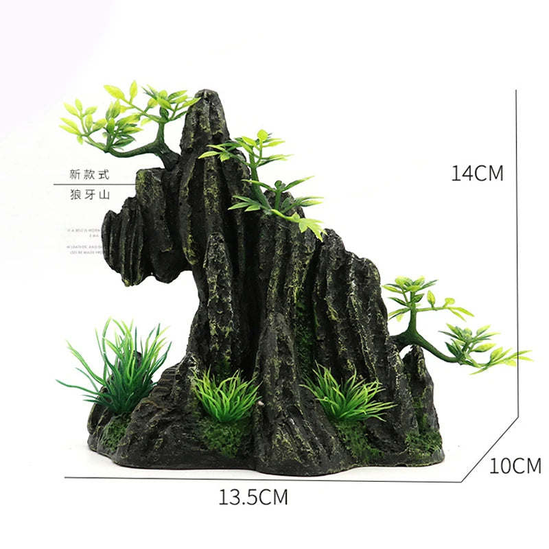 Plant rockery multi-style aquarium decorations-ROROZ PETSUPPLIER