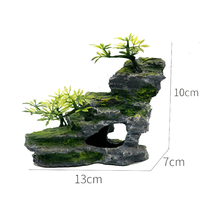 Plant rockery multi-style aquarium decorations-ROROZ PETSUPPLIER