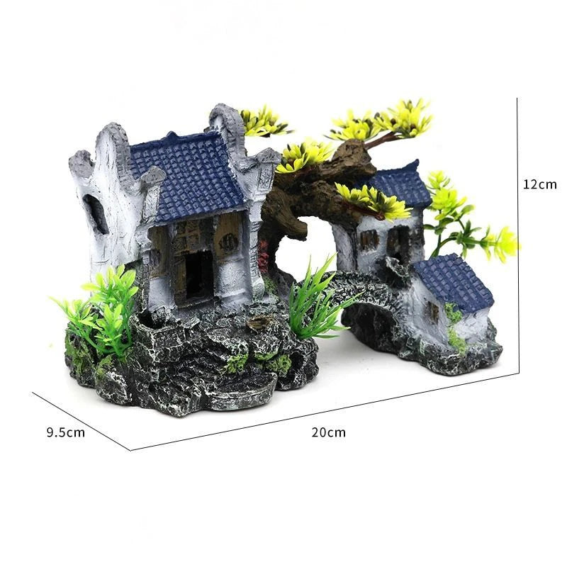 Plant rockery multi-style aquarium decorations-ROROZ PETSUPPLIER