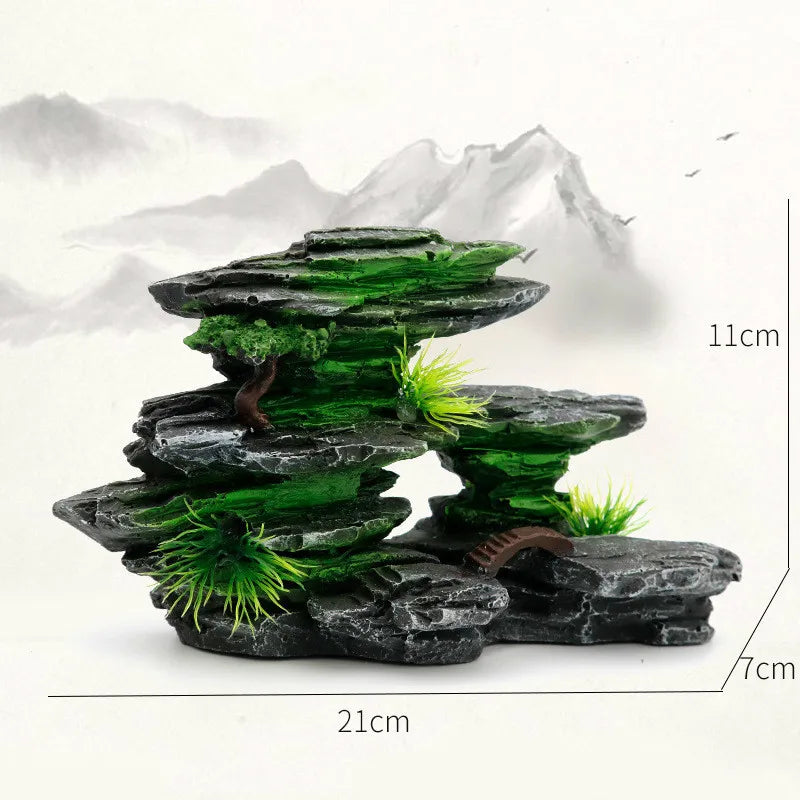 Plant rockery multi-style aquarium decorations-ROROZ PETSUPPLIER