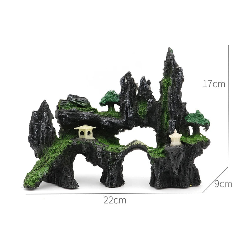 Plant rockery multi-style aquarium decorations-ROROZ PETSUPPLIER