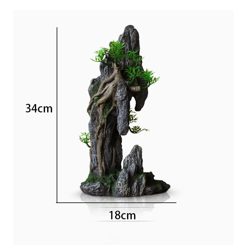 Plant rockery multi-style aquarium decorations-ROROZ PETSUPPLIER