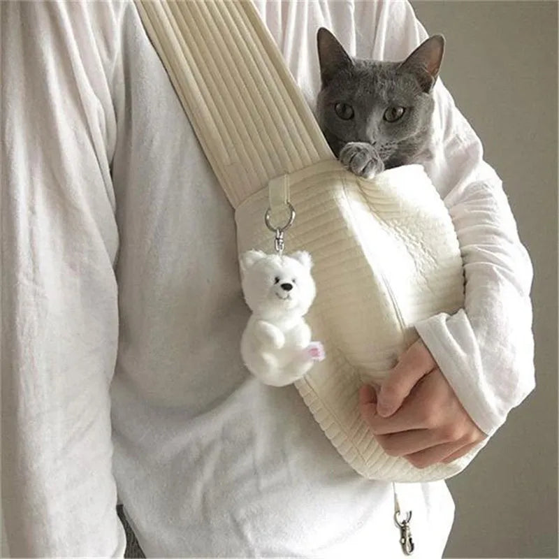 Handmade Dog Bag Pet Kitten Carrier Outdoor Travel Handbag-ROROZ PETSUPPLIER