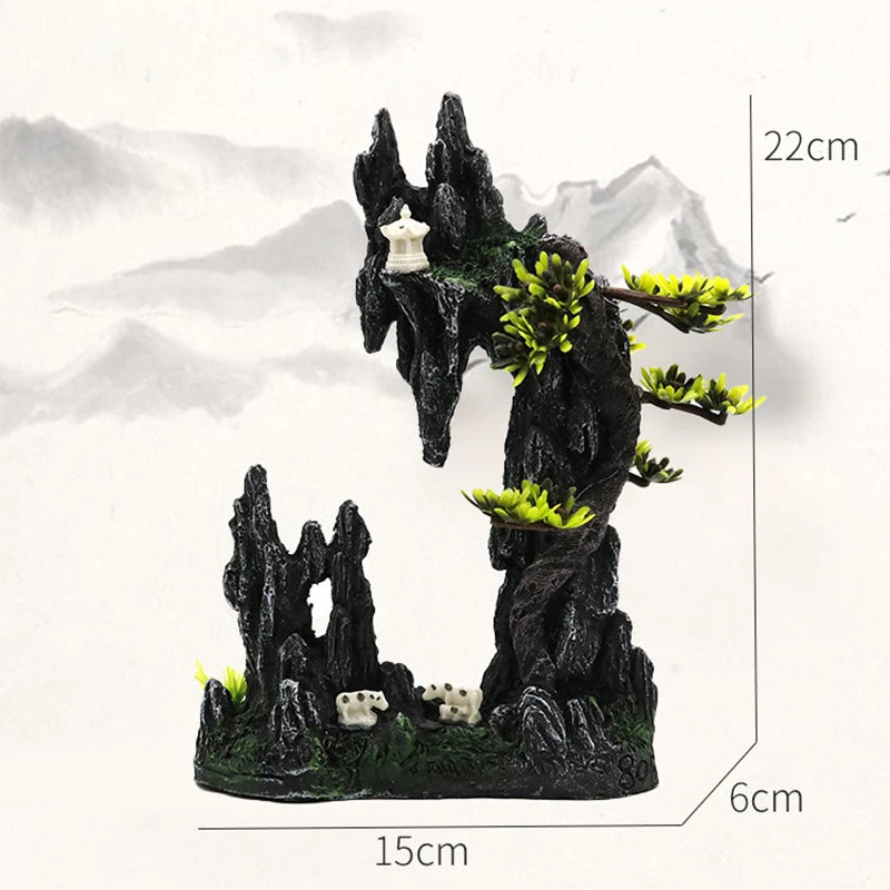 Plant rockery multi-style aquarium decorations-ROROZ PETSUPPLIER