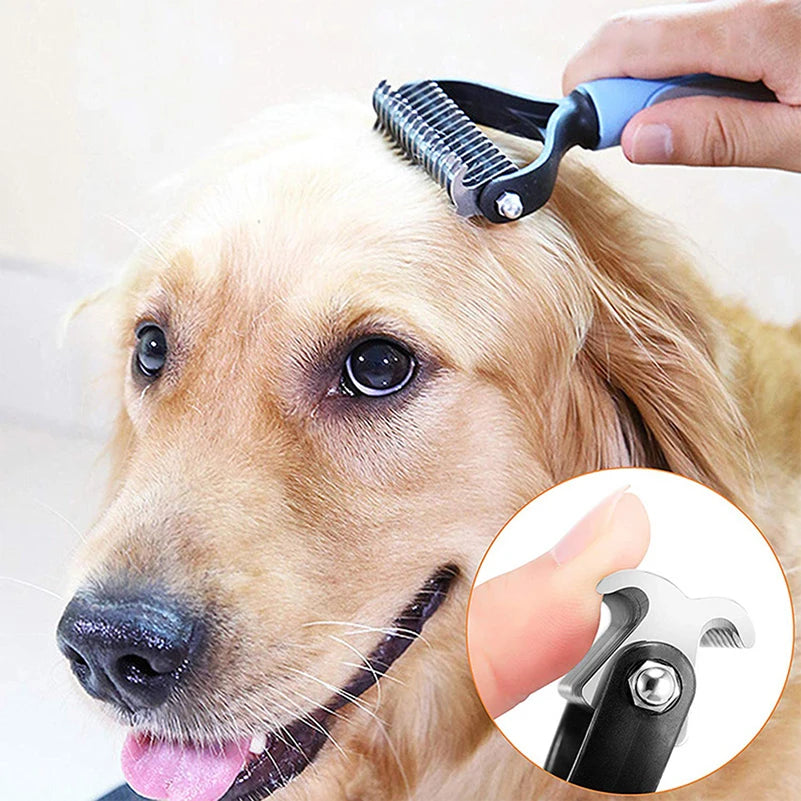 Professional Pet Deshedding Brush Dog Hair Remover-ROROZ PETSUPPLIER