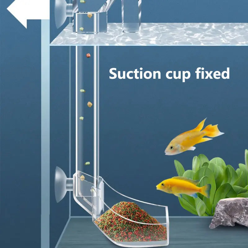 Aquarium Acrylic Feeding tube Anti-stuck fish-ROROZ PETSUPPLIER