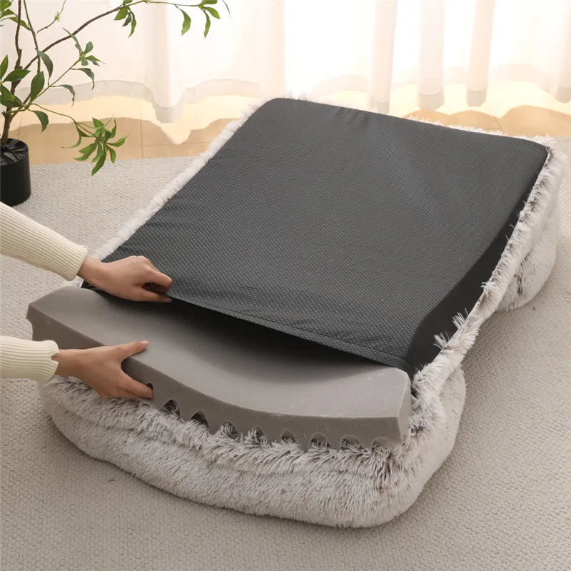 Large Dog Bed Dog Plush Pet Bed-ROROZ PETSUPPLIER