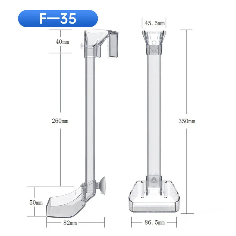 Aquarium Acrylic Feeding tube Anti-stuck fish-ROROZ PETSUPPLIER