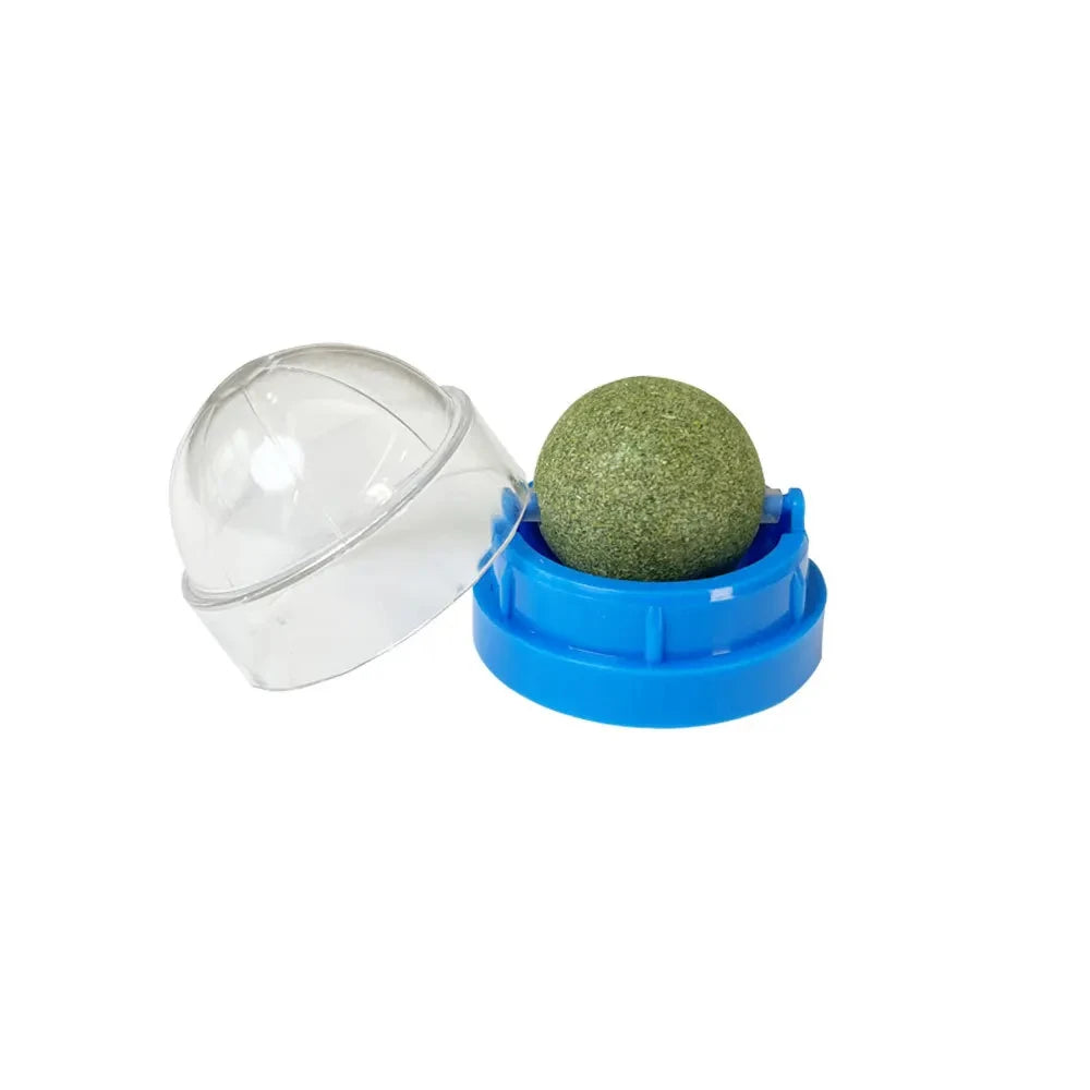 Natural Catnip Cat Wall Stick-on Ball Toy-ROROZ PETSUPPLIER