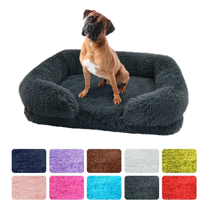 Large Dog Bed Dog Plush Pet Bed-ROROZ PETSUPPLIER