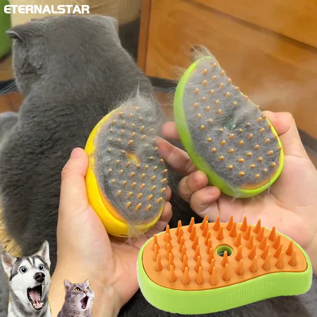 Cat Dog Steamy Steam Brush-ROROZ PETSUPPLIER