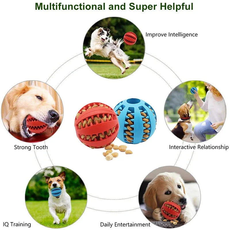 Dog Ball Toys for Small  Interactive Elasticity Puppy Chew Toy-ROROZ PETSUPPLIER