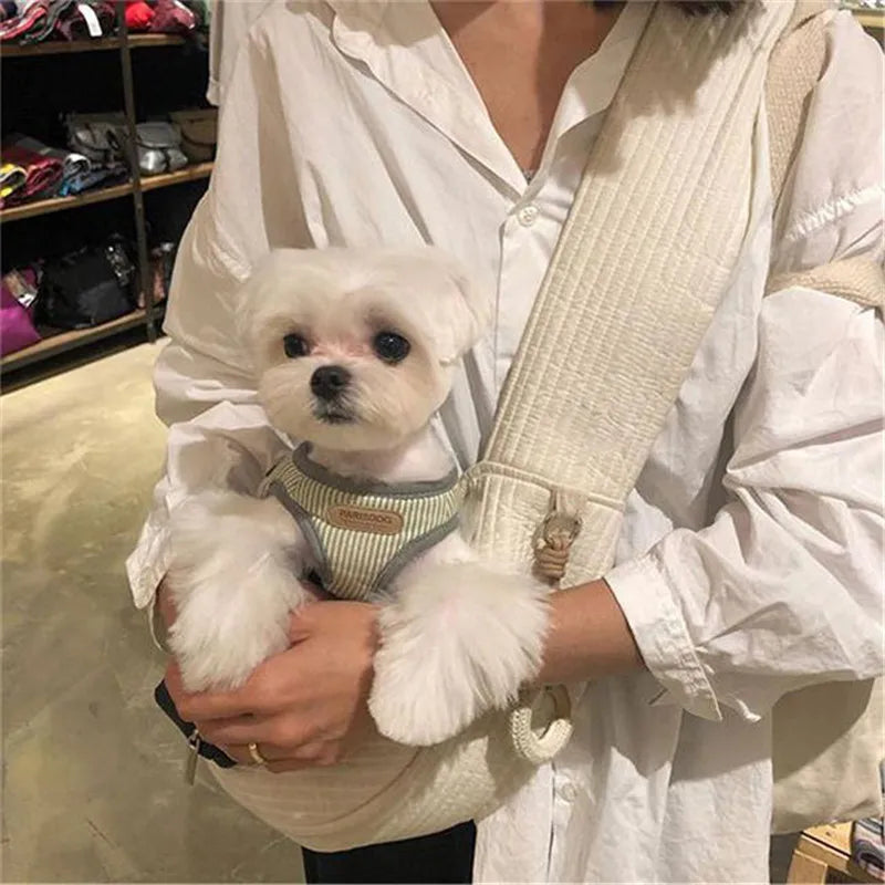 Handmade Dog Bag Pet Kitten Carrier Outdoor Travel Handbag-ROROZ PETSUPPLIER