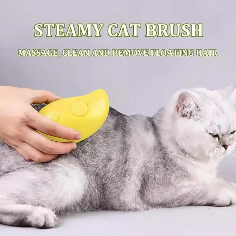 Cat Dog Steamy Steam Brush-ROROZ PETSUPPLIER