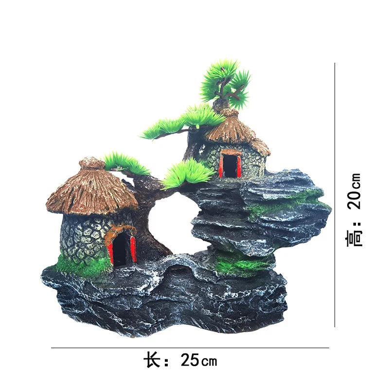 Plant rockery multi-style aquarium decorations-ROROZ PETSUPPLIER