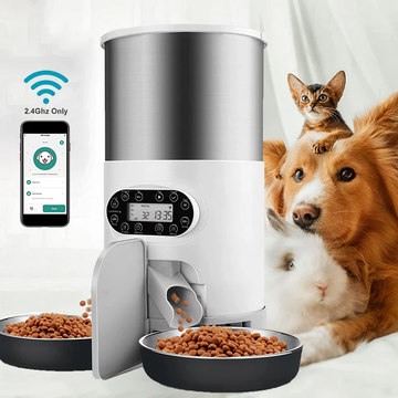 Smart APP Pet Feeder Cat And Dog Food Automatic Dispenser-ROROZ PETSUPPLIER