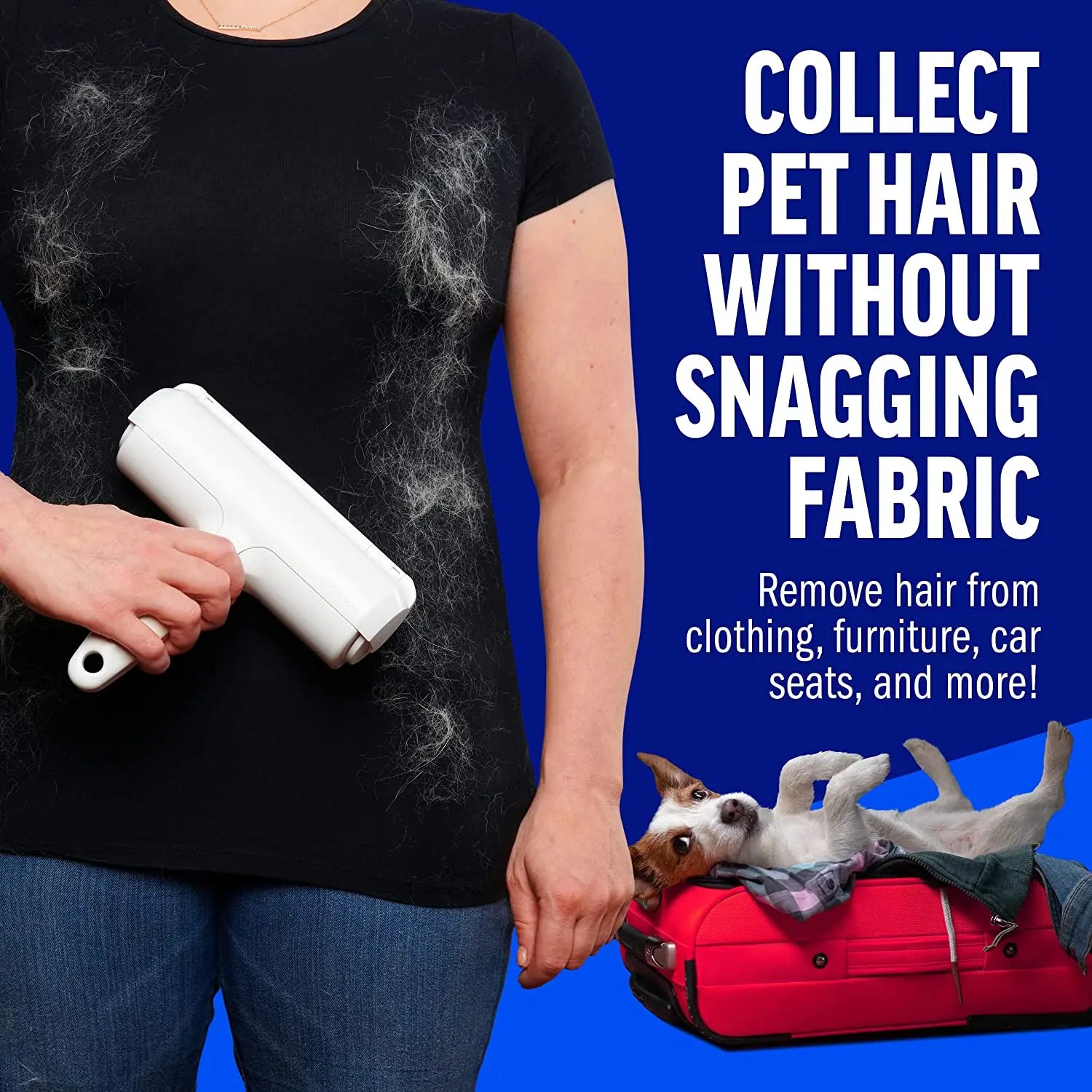 Pet Hair Remover Roller - Dog & Cat Fur Remover-ROROZ PETSUPPLIER