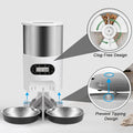 Smart APP Pet Feeder Cat And Dog Food Automatic Dispenser-ROROZ PETSUPPLIER