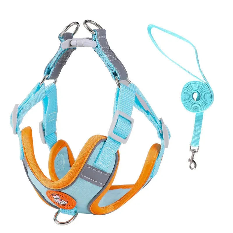 Harness Set Adjustable Dog Collar-ROROZ PETSUPPLIER