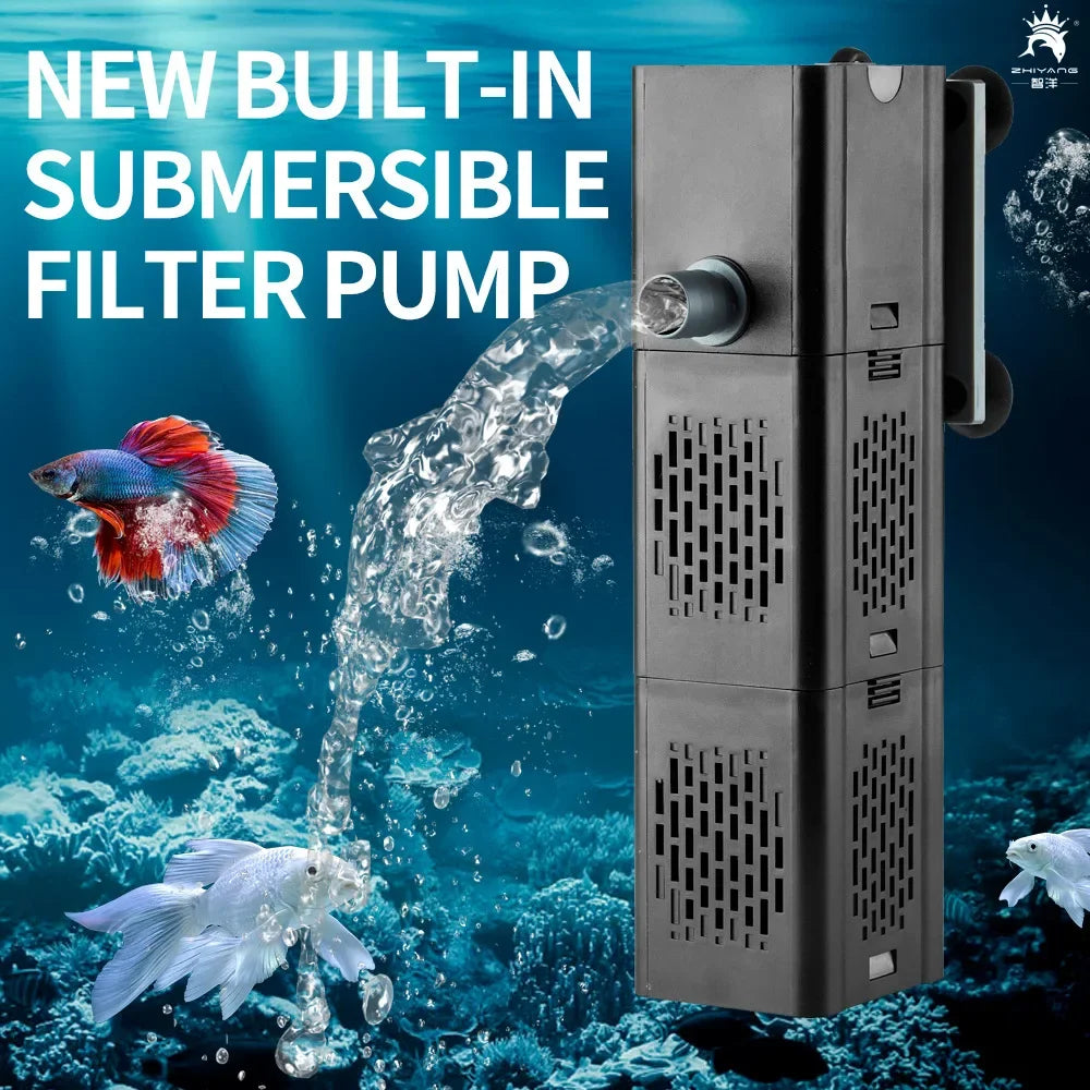 110-220V aquarium built-in filter rain pipe outlet fish tank water-ROROZ PETSUPPLIER