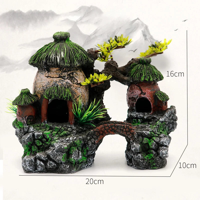 Plant rockery multi-style aquarium decorations-ROROZ PETSUPPLIER