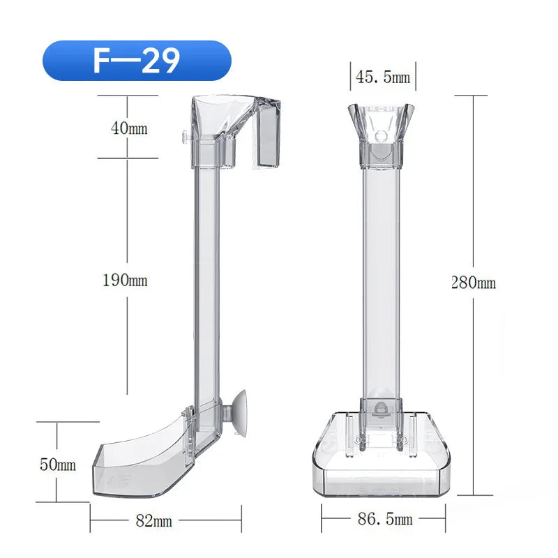 Aquarium Acrylic Feeding tube Anti-stuck fish-ROROZ PETSUPPLIER