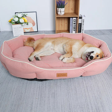 Imitation Suede Pet Bed-ROROZ PETSUPPLIER