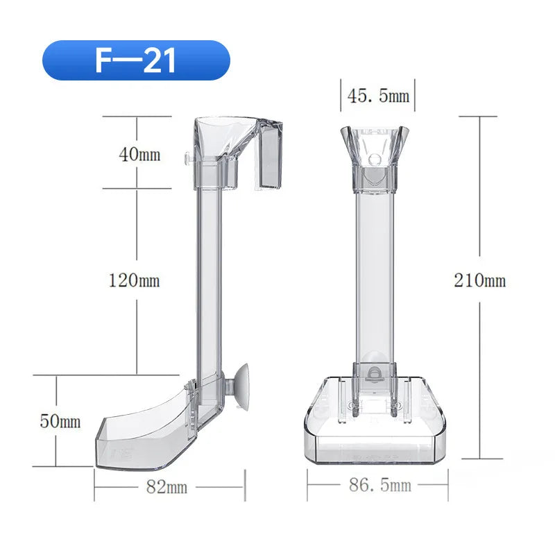 Aquarium Acrylic Feeding tube Anti-stuck fish-ROROZ PETSUPPLIER
