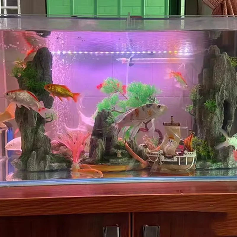 Plant rockery multi-style aquarium decorations-ROROZ PETSUPPLIER