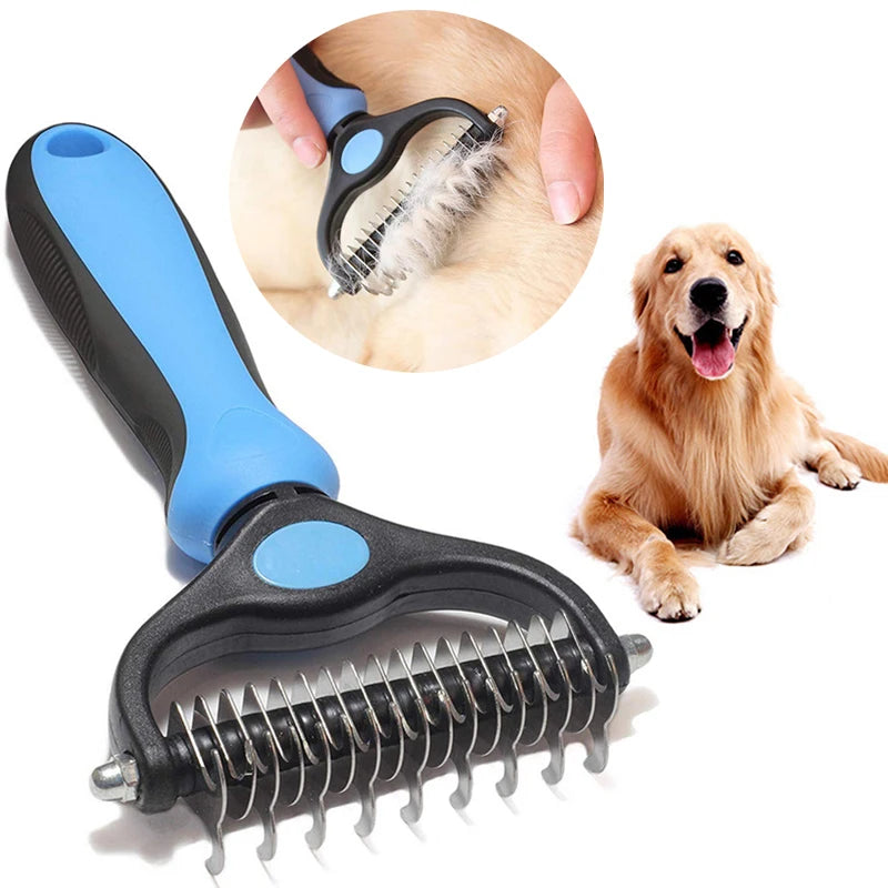 Professional Pet Deshedding Brush Dog Hair Remover-ROROZ PETSUPPLIER