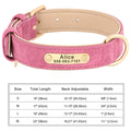Personalized Dog Collar Custom Engraved PU Leather-ROROZ PETSUPPLIER