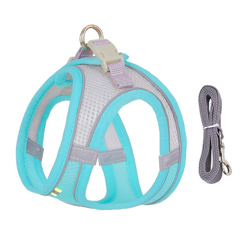 Harness Leash Set for Small Dogs-ROROZ PETSUPPLIER