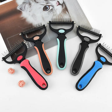 Professional Pet Deshedding Brush Dog Hair Remover-ROROZ PETSUPPLIER